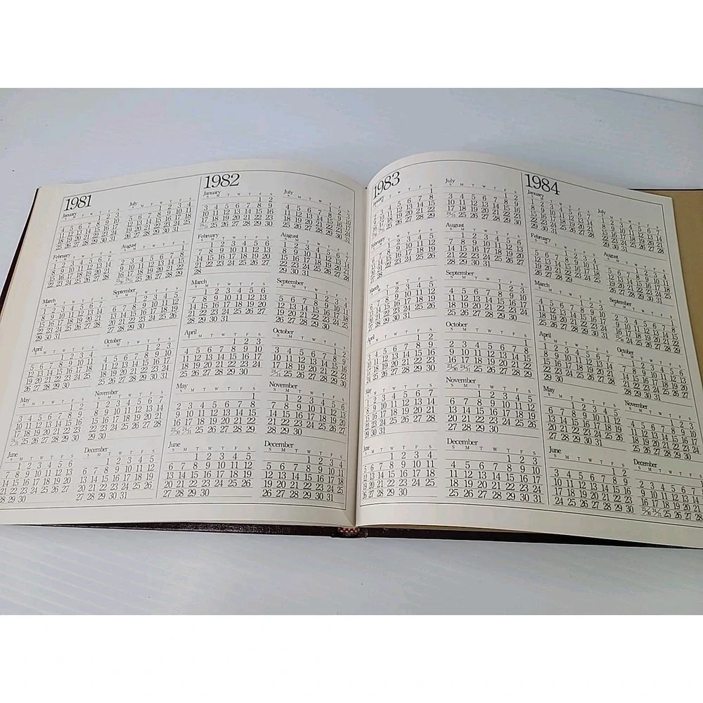 VTG RARE 1982 The New York‎ Times Appointment Calendar Hardcover Book Unused